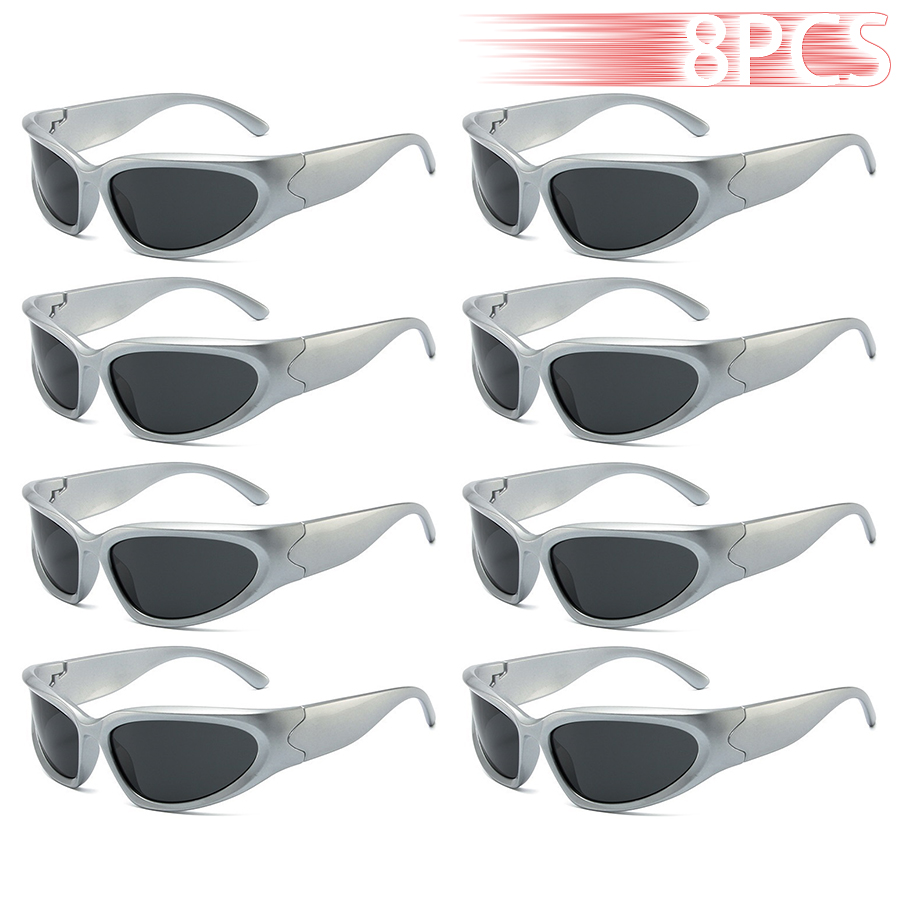 Outdoor Adventure Club - 8PCS Y2K Punk Club Sunglasses Vintage