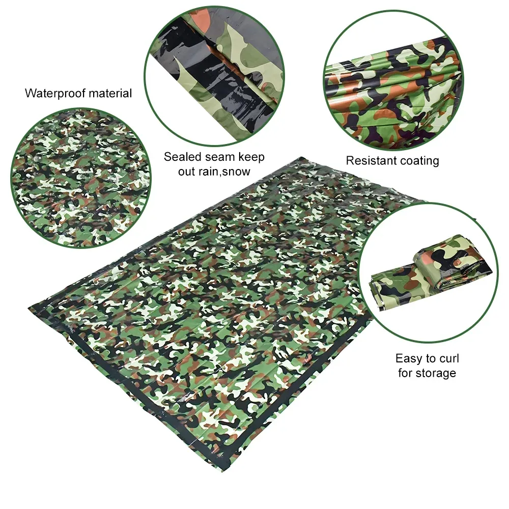 PE Emergency Sleeping Bag Camo - Outdoor Adventure Kit ulasan dan harga