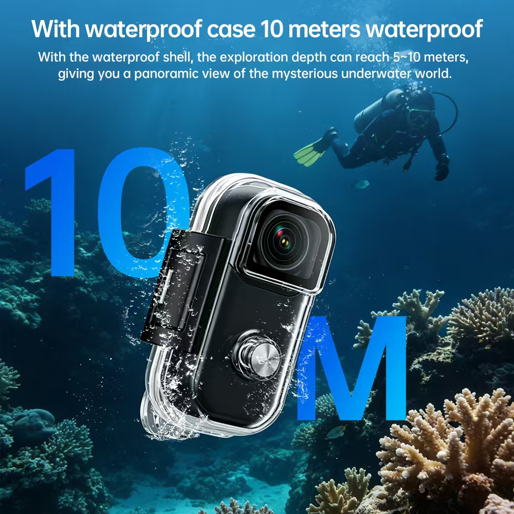 Mini 4K Action Camera Hands-Fr - Outdoor Adventure Video ulasan dan harga