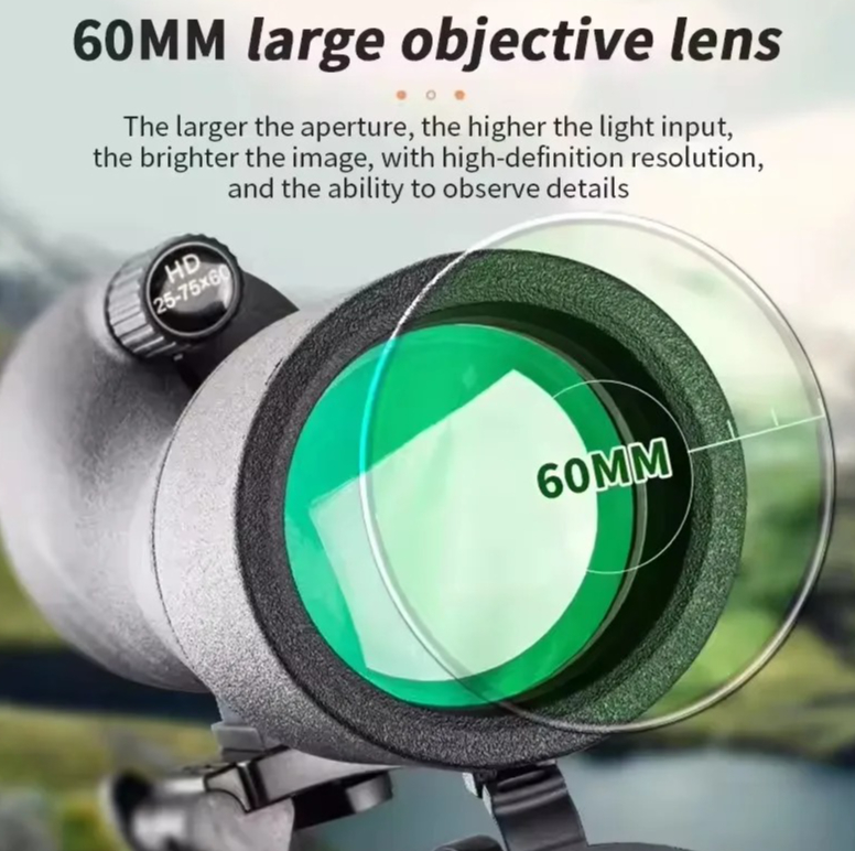 25-75x60 HD Spotting Scope Zoo - Outdoor Adventure Watches ulasan dan harga